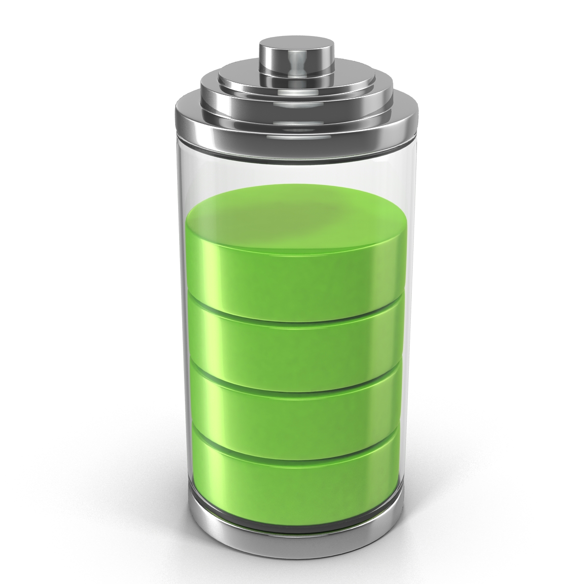 3D model Cell Phone Battery Icon 4