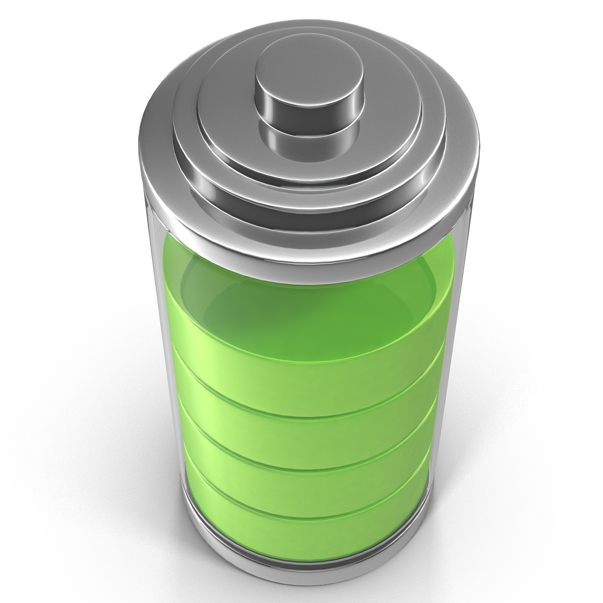 3D model Cell Phone Battery Icon 4