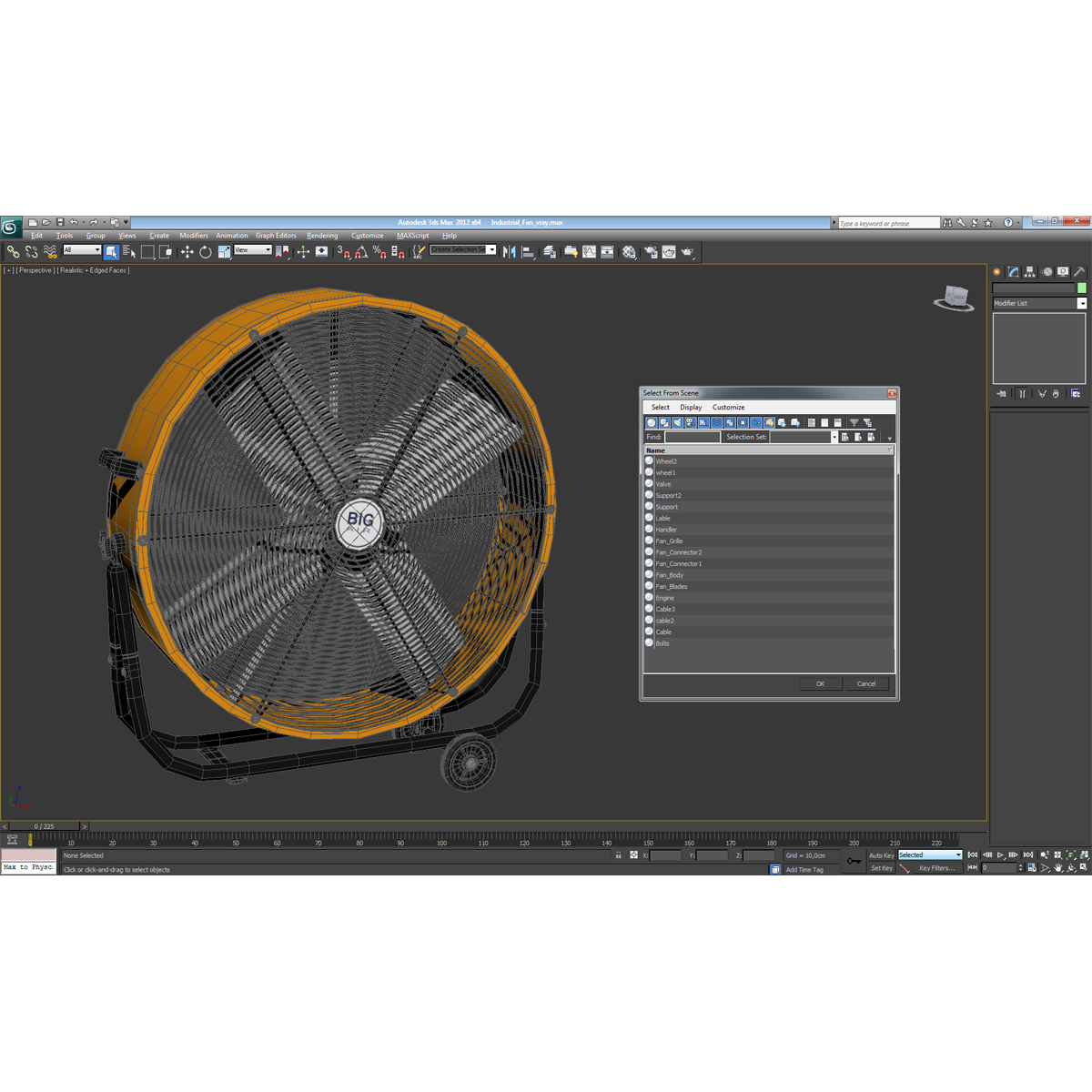 Industrial Fan 3D model