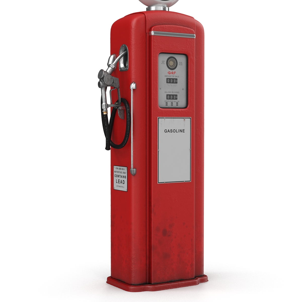 Retro Gas Pump 3D model