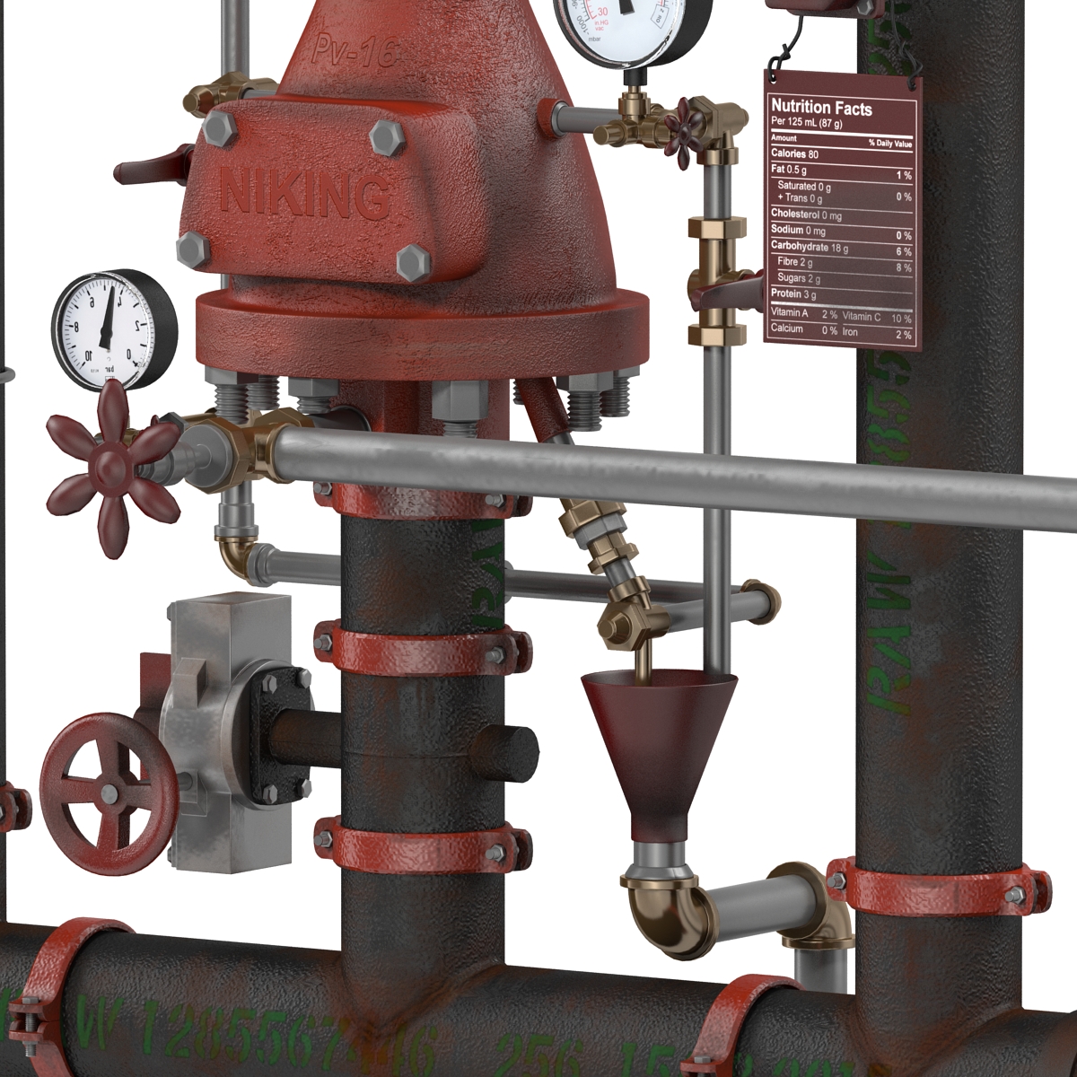 3D Industrial Pipes 2 model