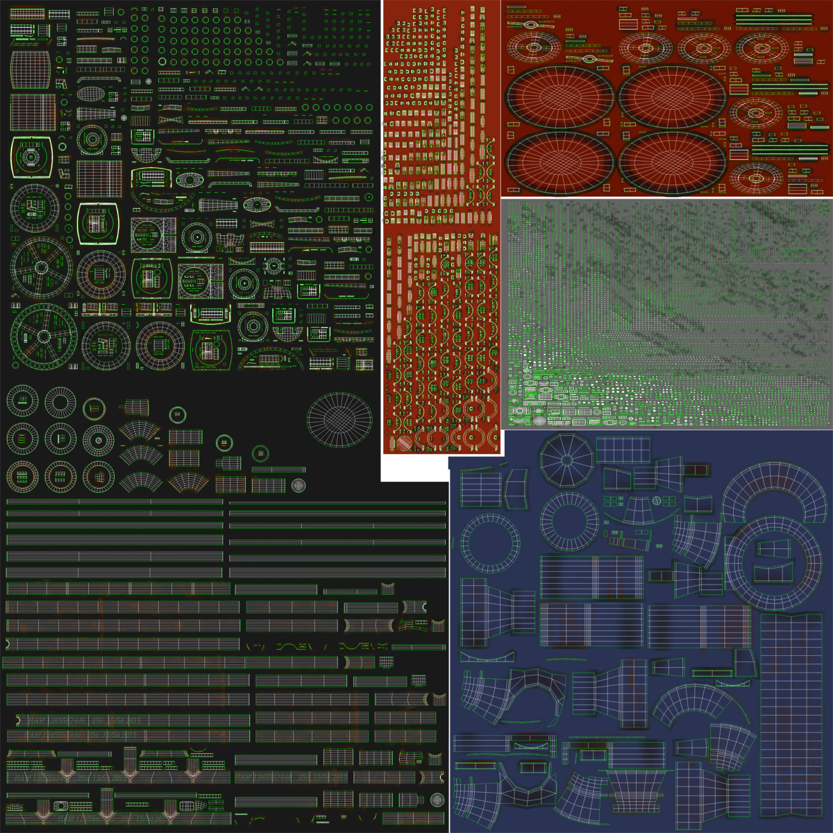 3D Industrial Pipes 2 model