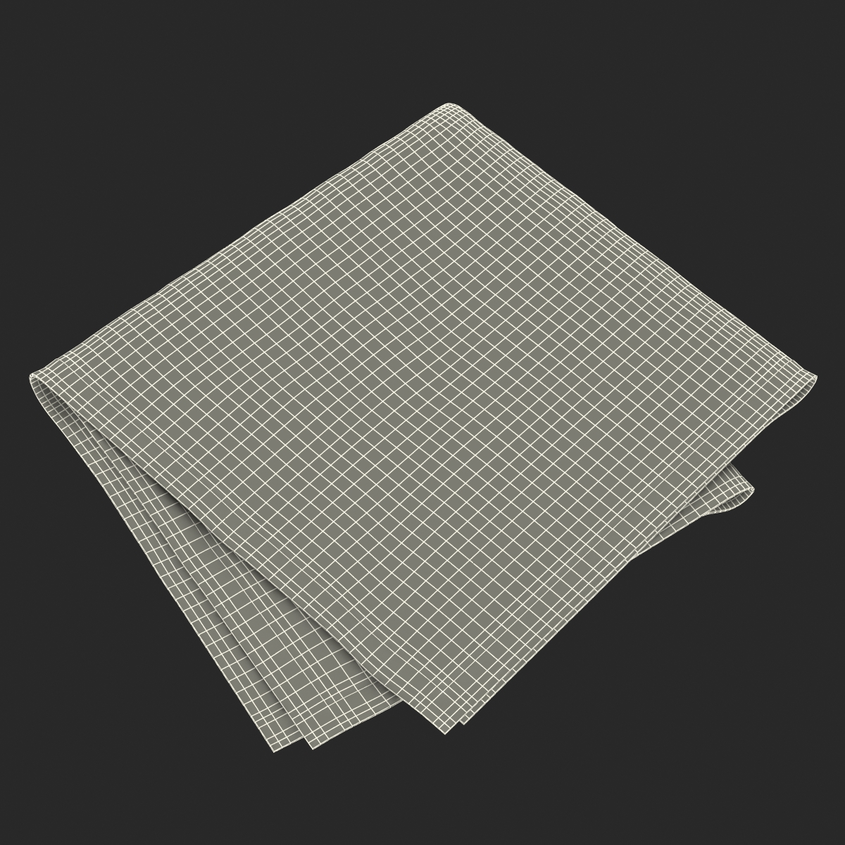 White Napkin 3D