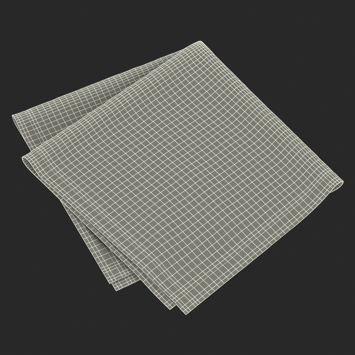 Black Napkin 3D