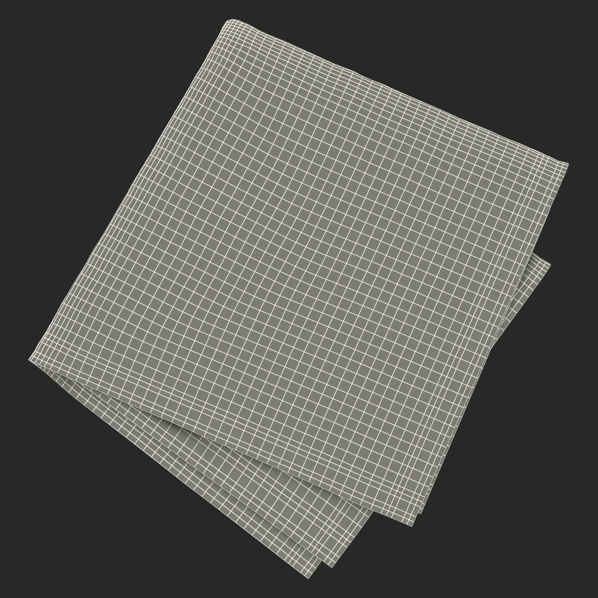 Black Napkin 3D