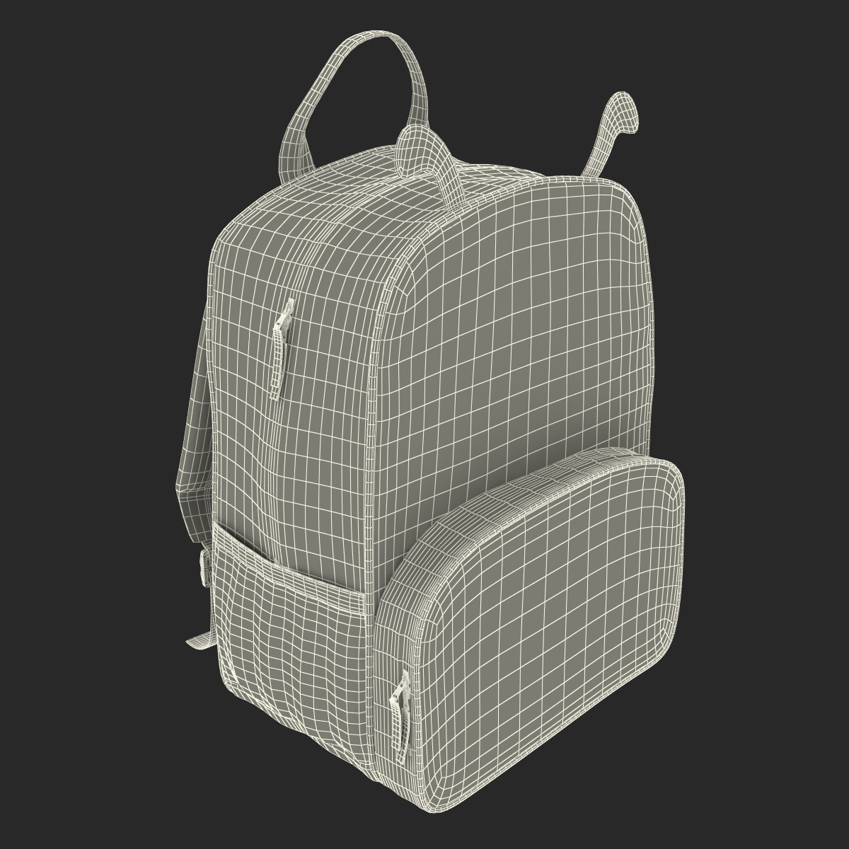 3D model Kid Backpack Ladybug