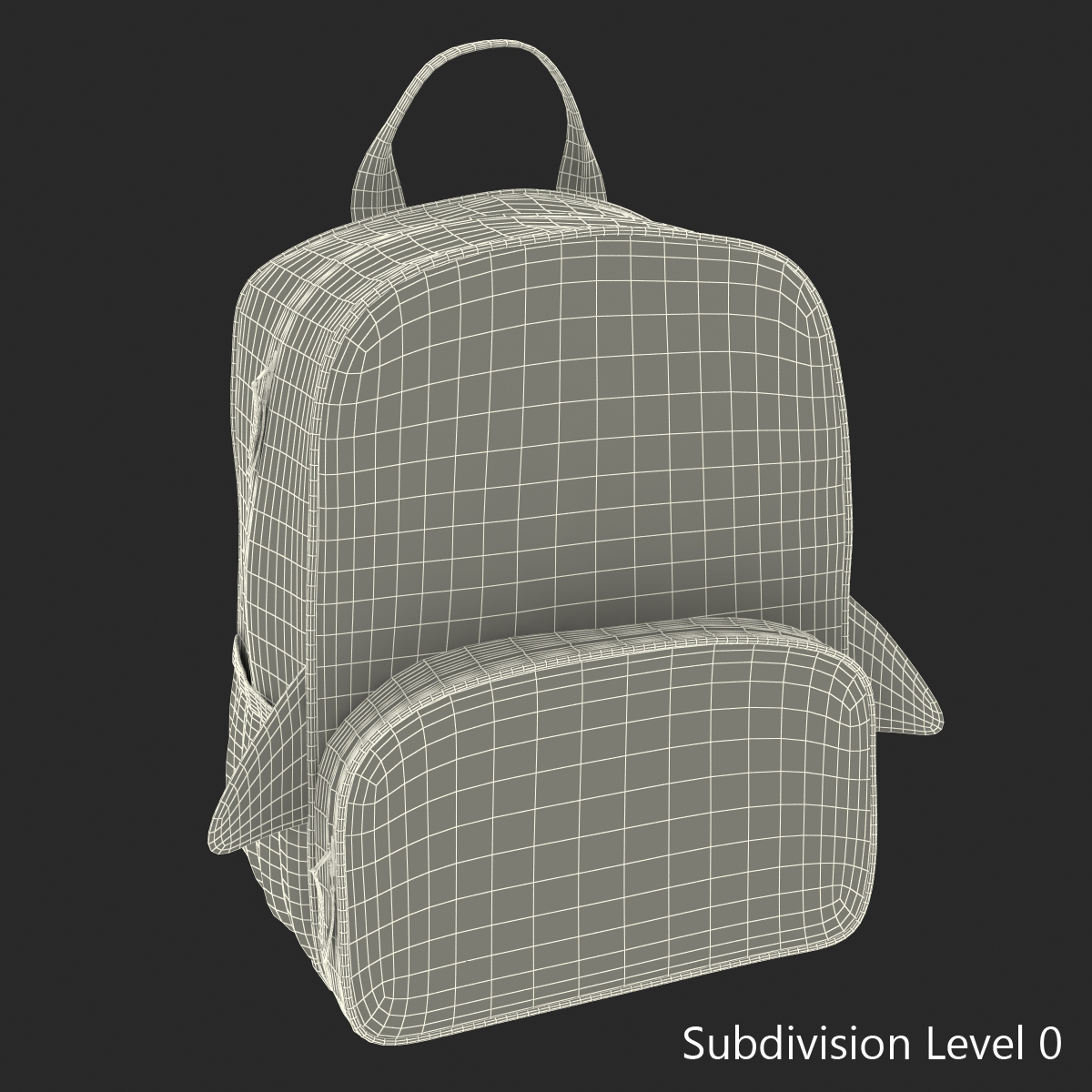 3D Kid Backpack Shark model