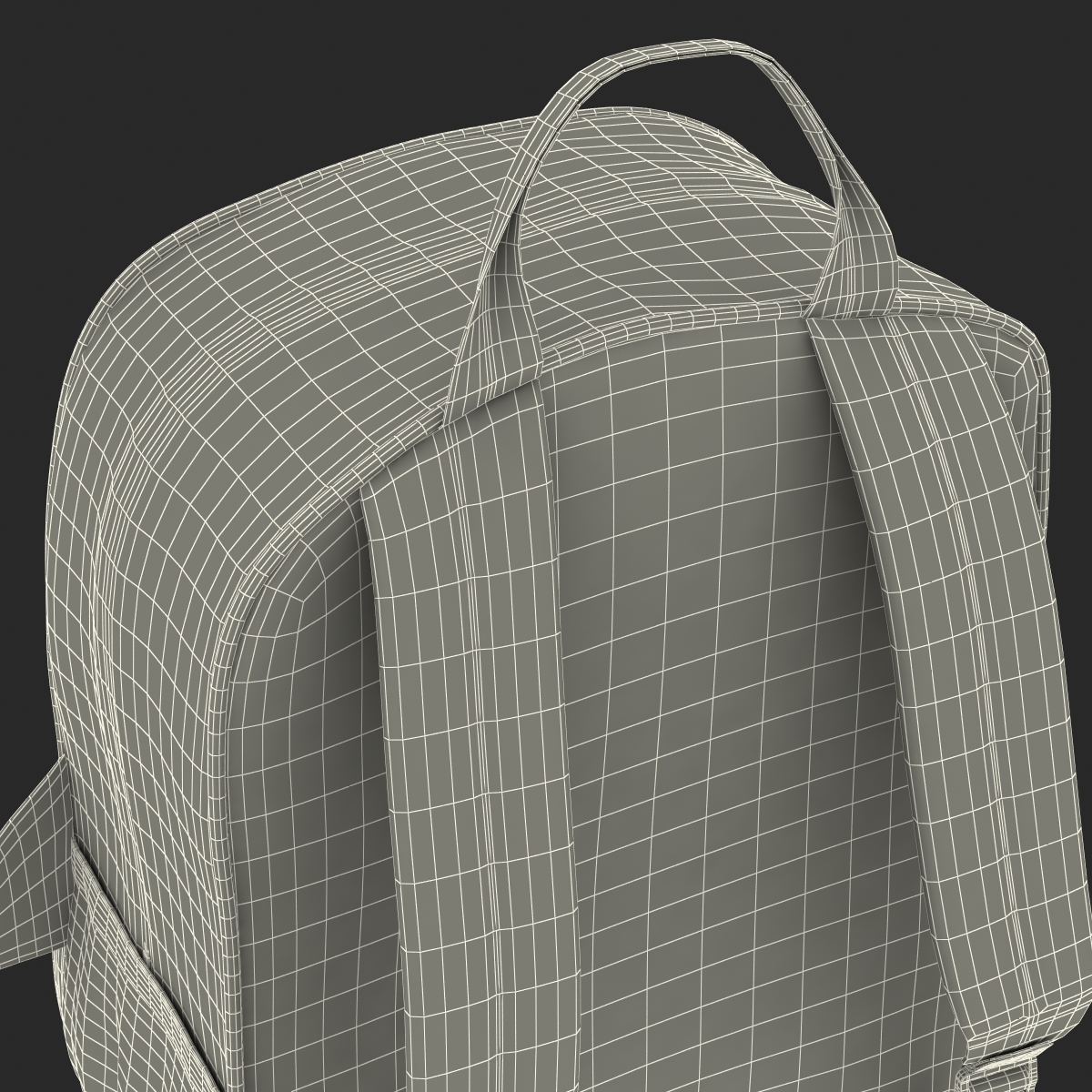 3D Kid Backpack Shark model