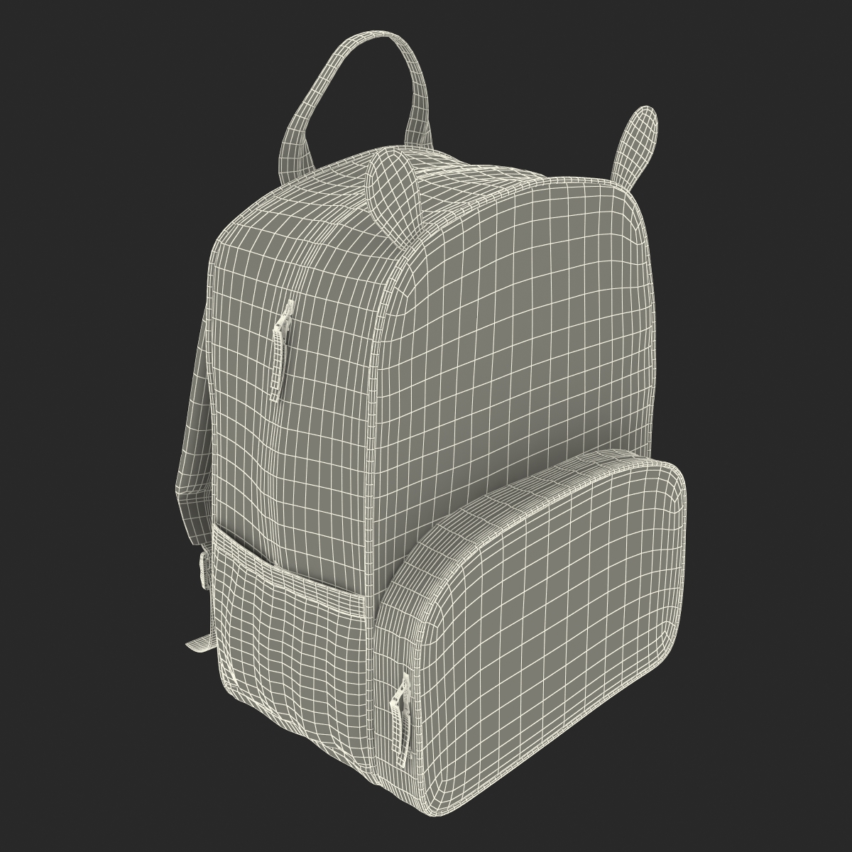 3D Kid Backpack Zebra model