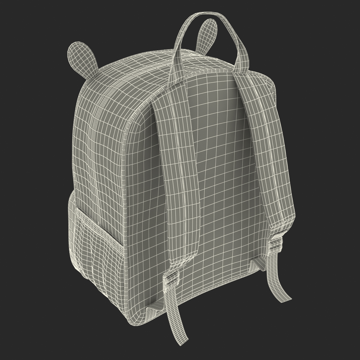 3D Kid Backpack Zebra model