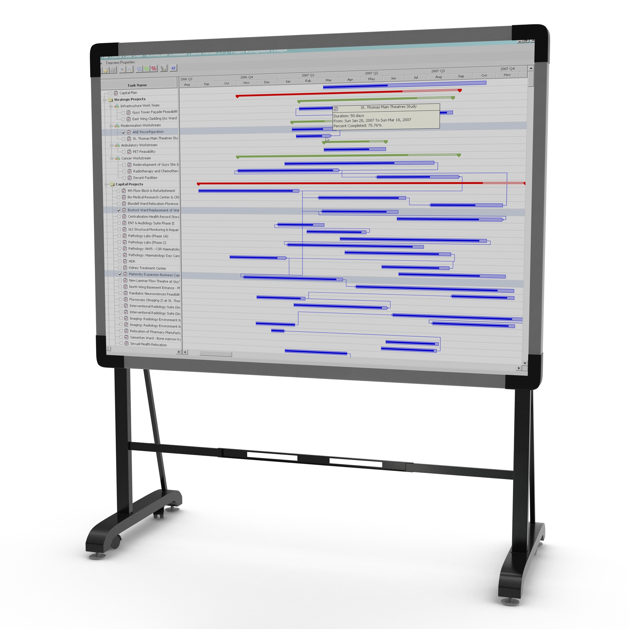 Interactive Whiteboard Mobile Stand 2 3D