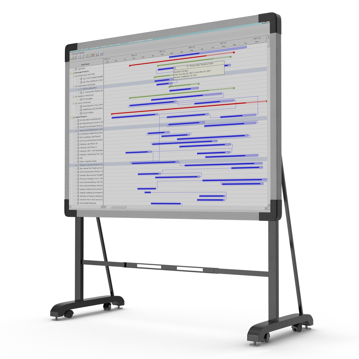 Interactive Whiteboard Mobile Stand 2 3D