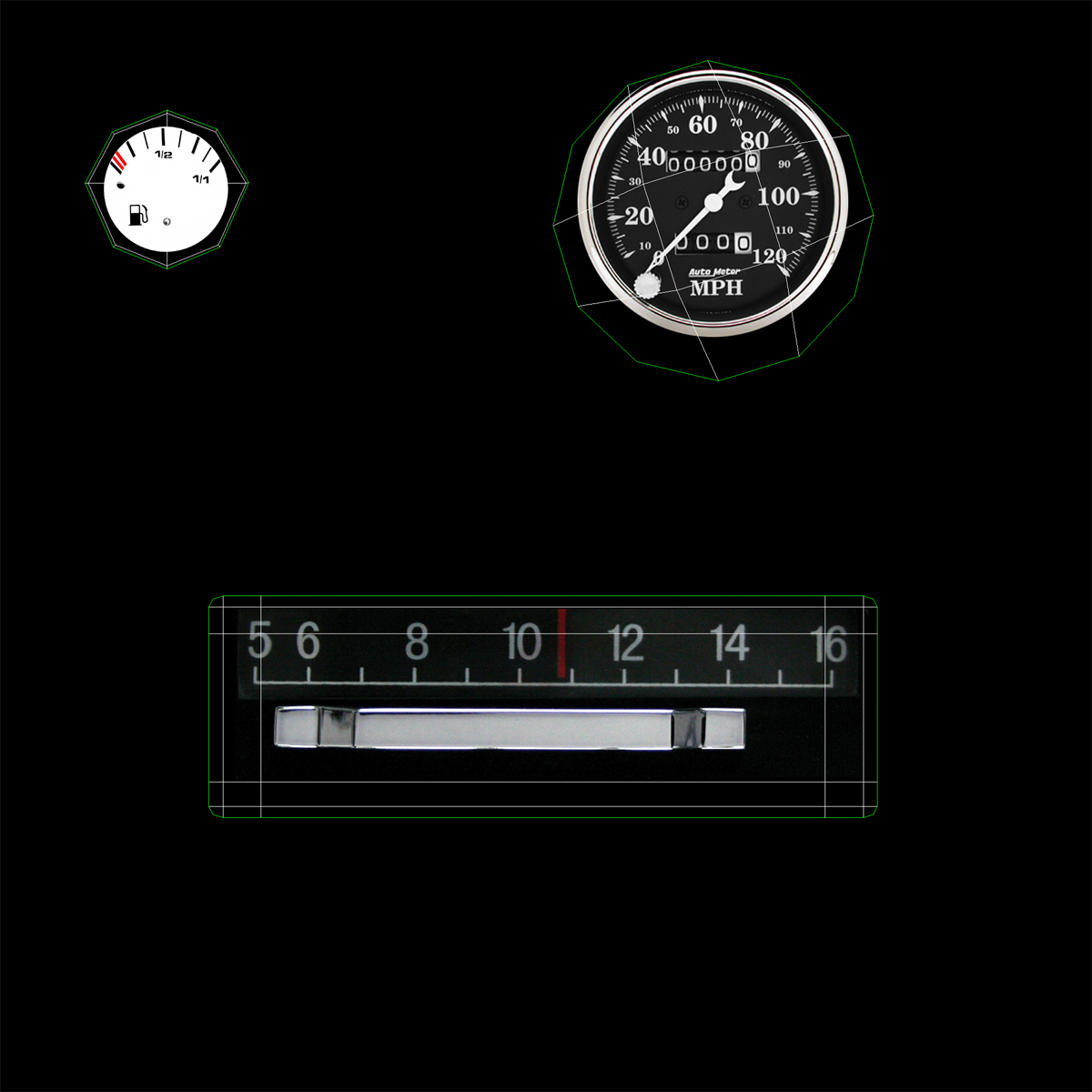 3D Volkswagen Type 2 Red Rigged model
