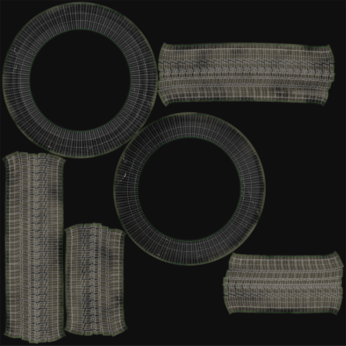 3D Volkswagen Type 2 Red Rigged model