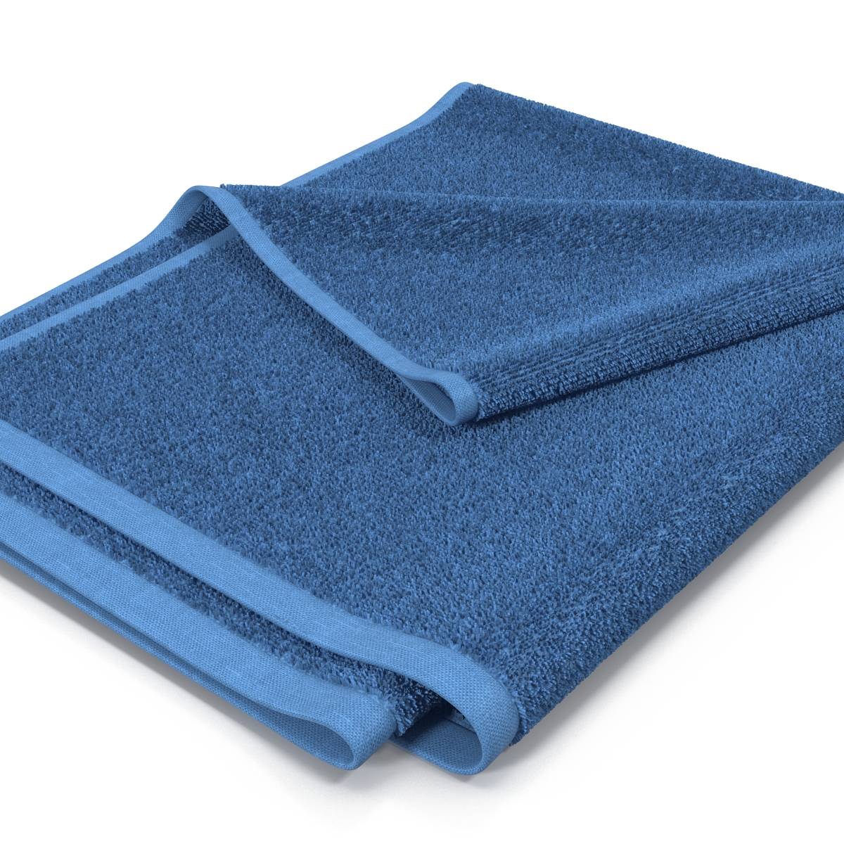 3D Towel 4 Blue with Fur