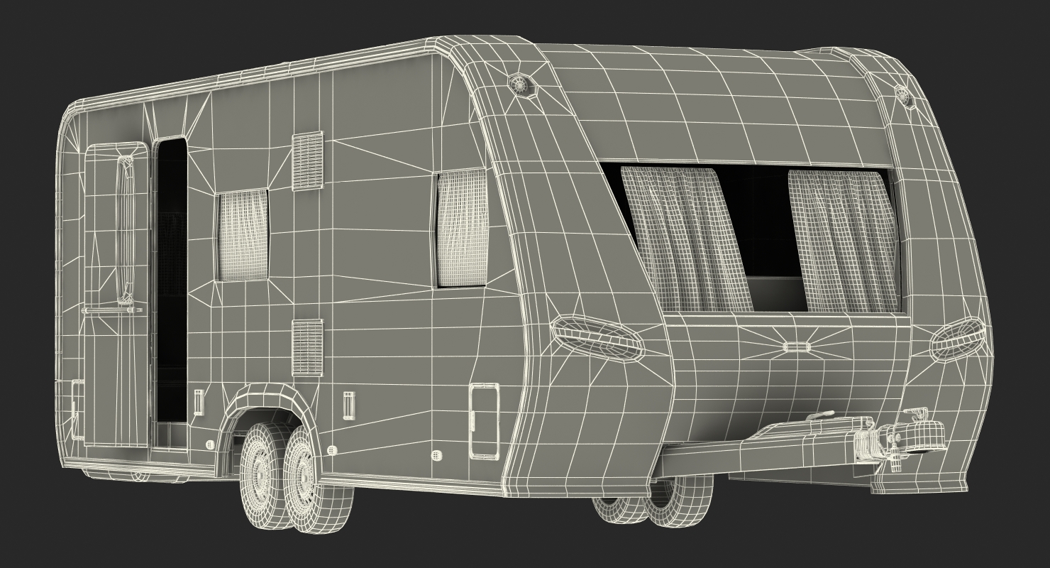 3D Toyota 4Runner and Hobby Caravan Prestige