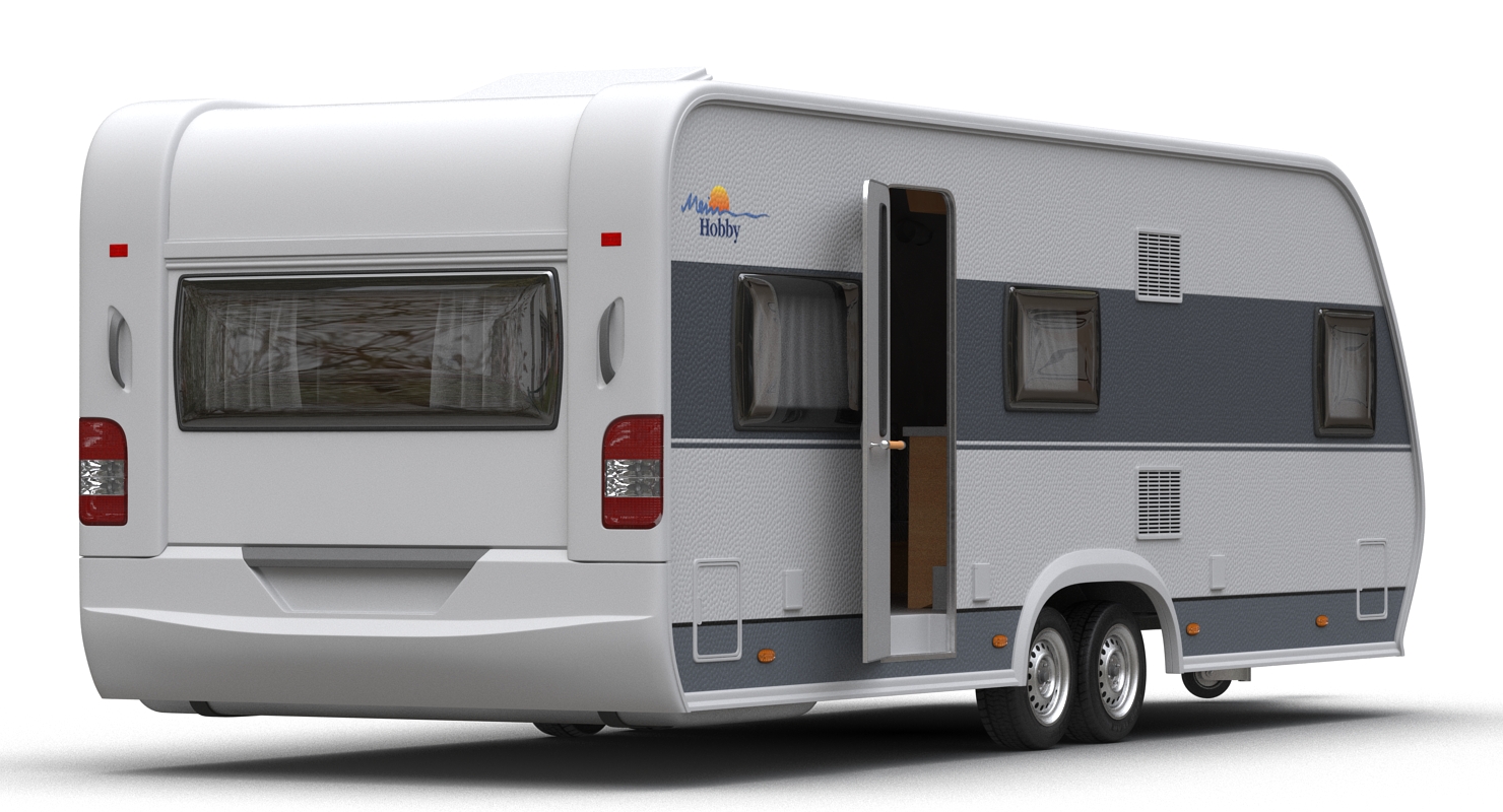 Hobby Caravan Prestige Rigged 3D model