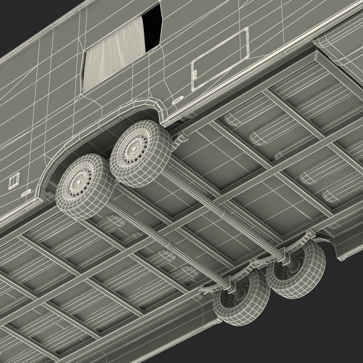 Hobby Caravan Prestige Rigged 3D model