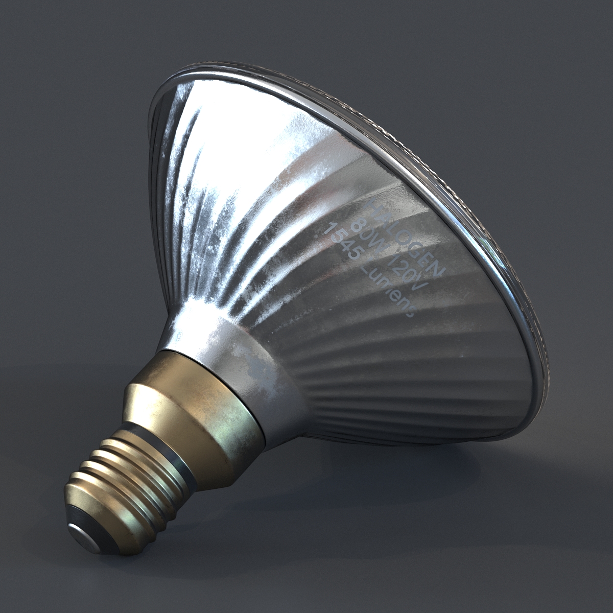 Halogen Flood Light Bulb 3D model