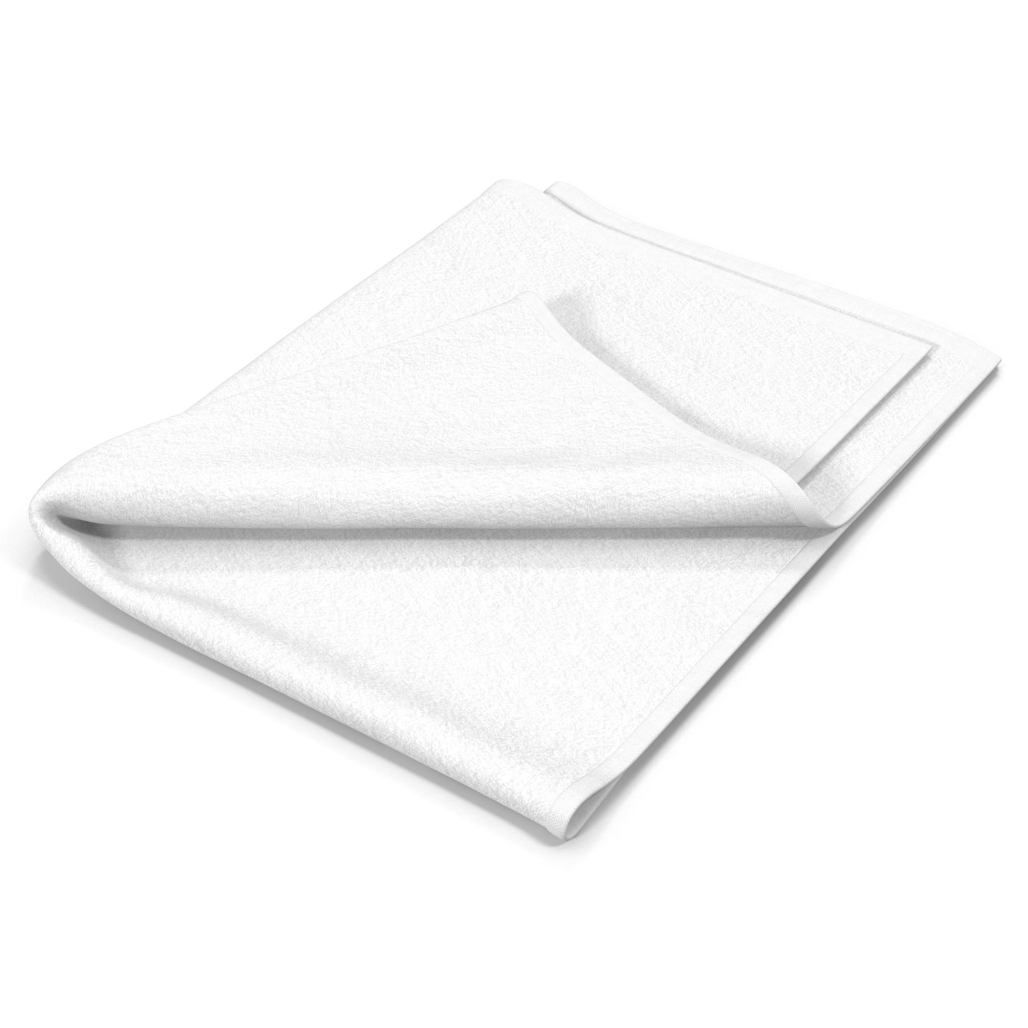 3D Towel 4 White model