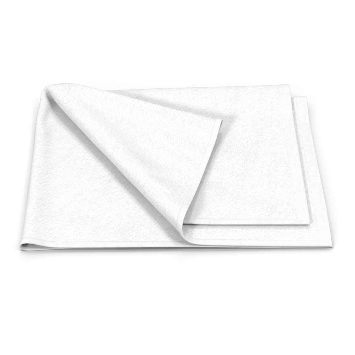 3D Towel 4 White model