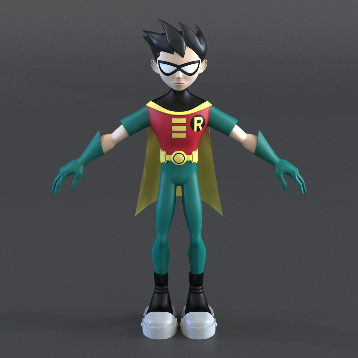 3D Robin Cartoon Character model