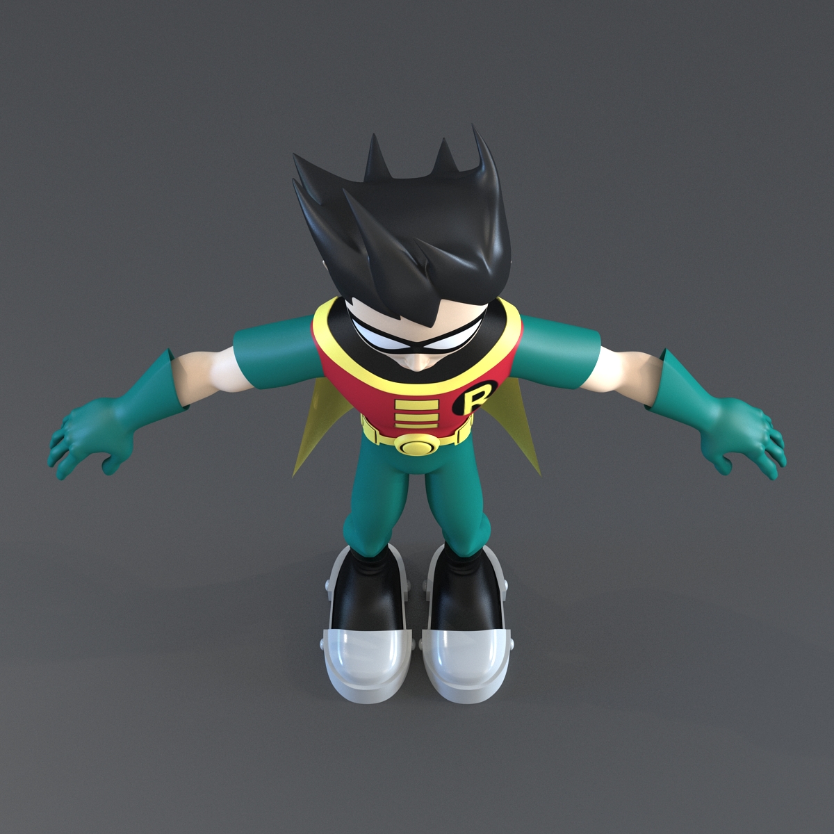 3D Robin Cartoon Character model