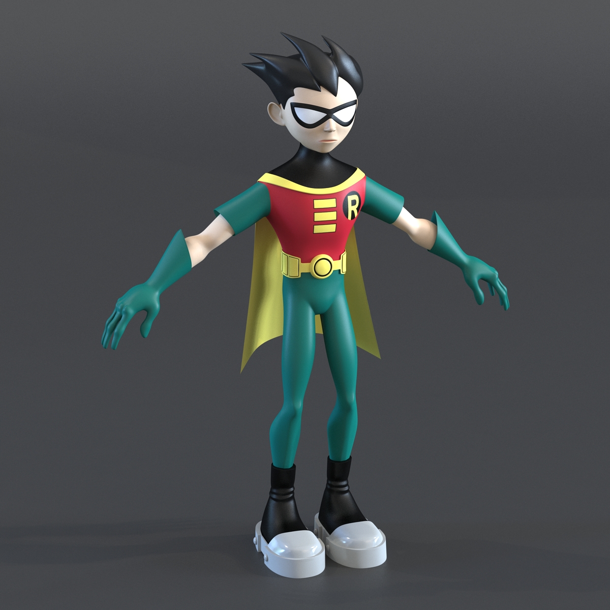 3D Robin Cartoon Character model