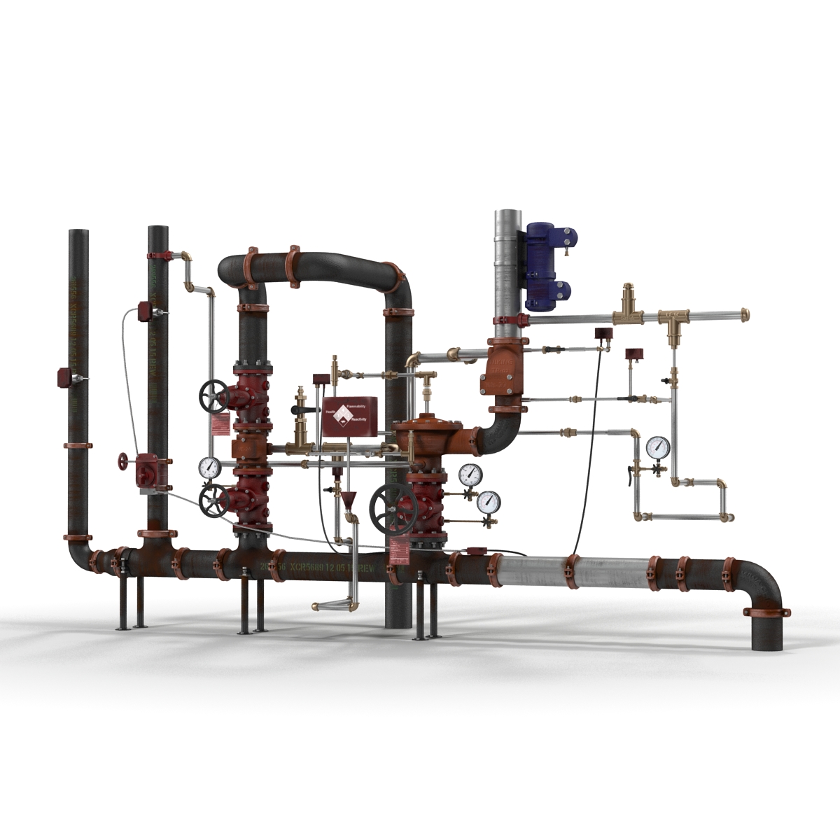 3D Industrial Pipes