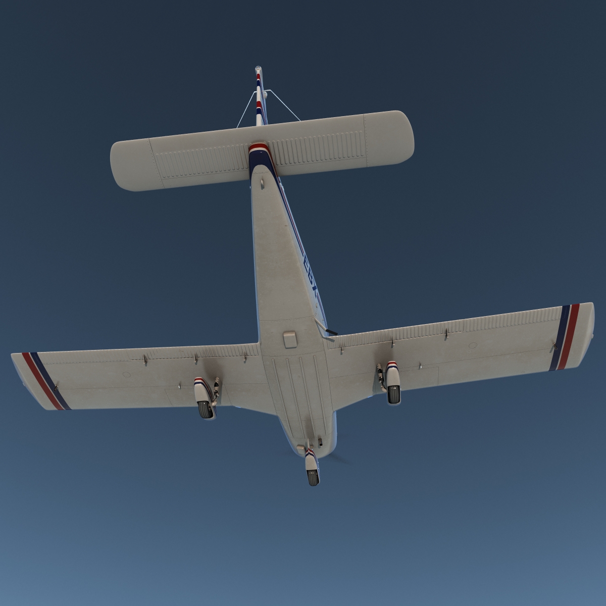 3D model Light Aircraft Piper PA 28 Cherokee