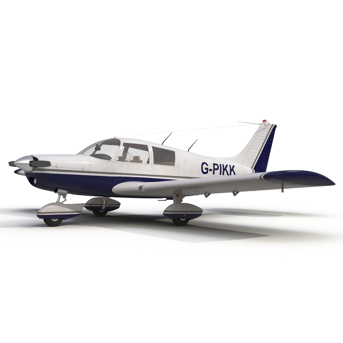 Light Aircraft Piper PA 28 Cherokee 2 3D