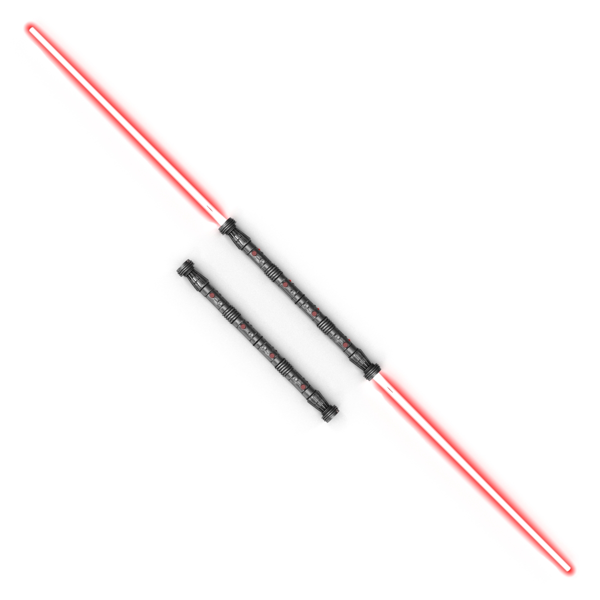 Star Wars Darth Maul Double Lightsaber Used Set 3D