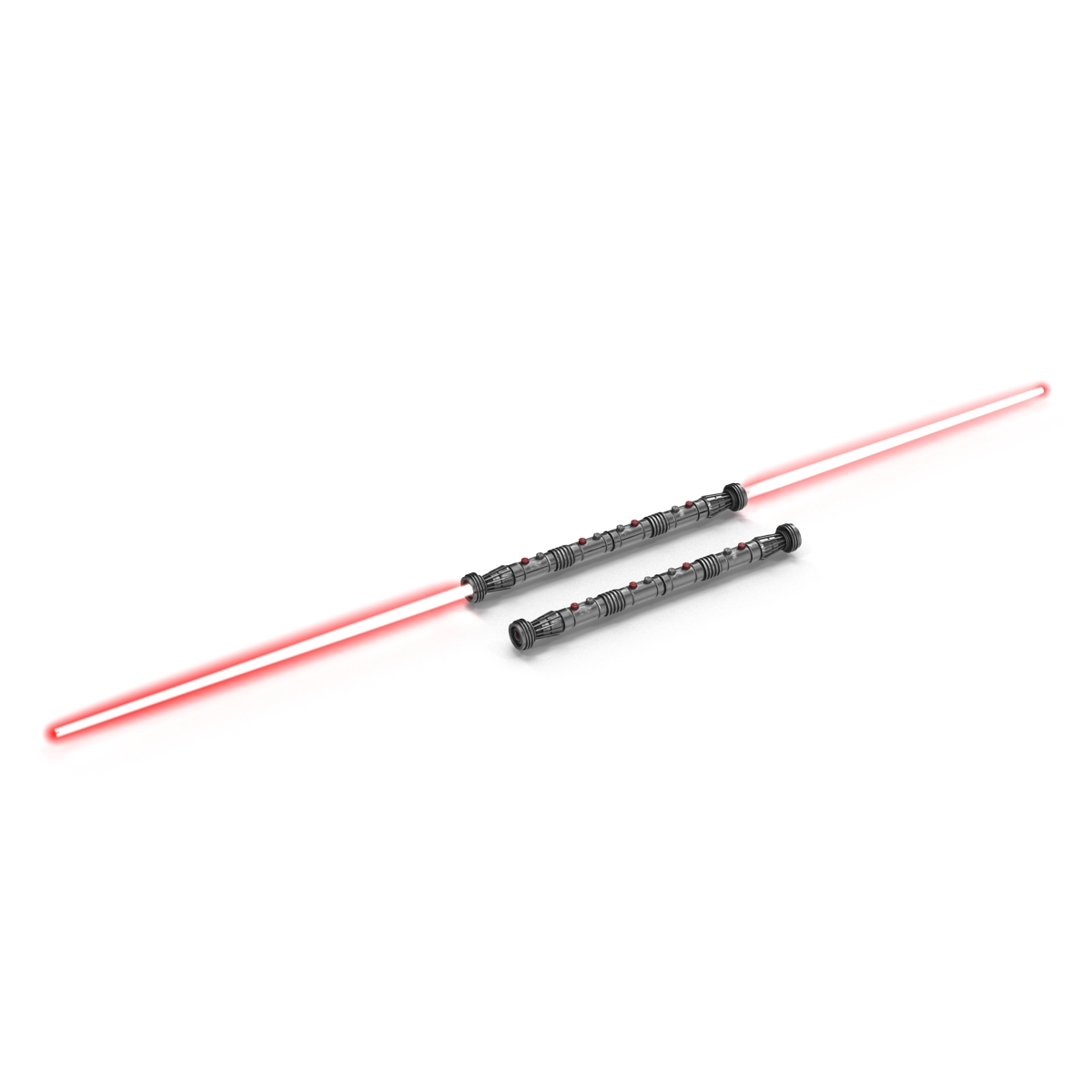 Star Wars Darth Maul Double Lightsaber Used Set 3D