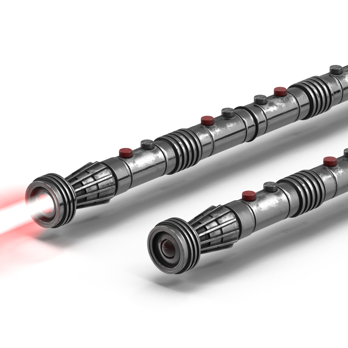 Star Wars Darth Maul Double Lightsaber Used Set 3D