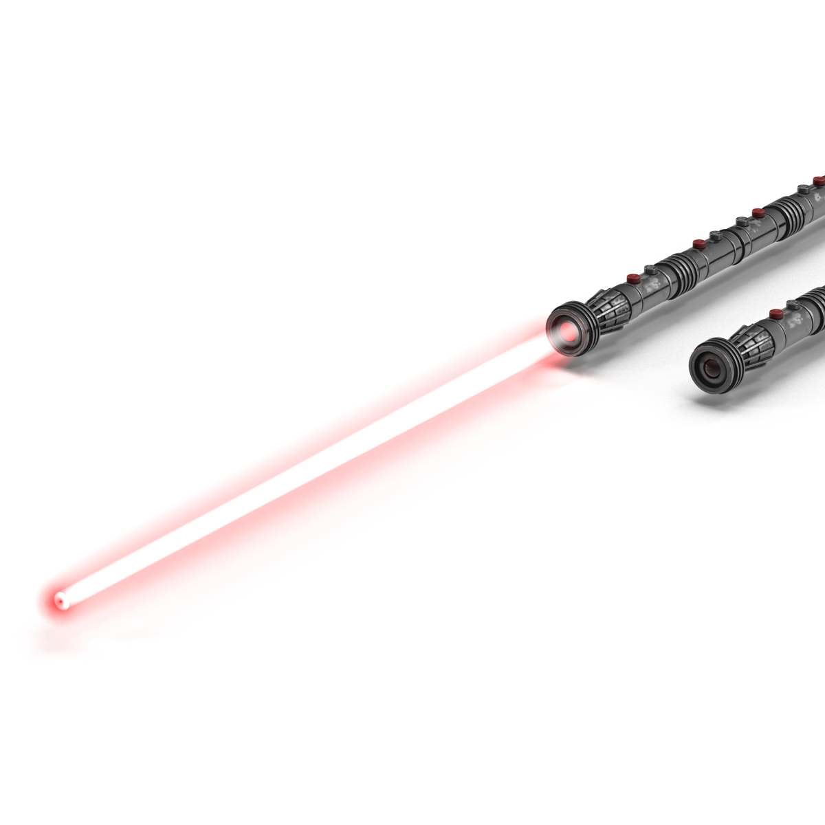 Star Wars Darth Maul Double Lightsaber Used Set 3D