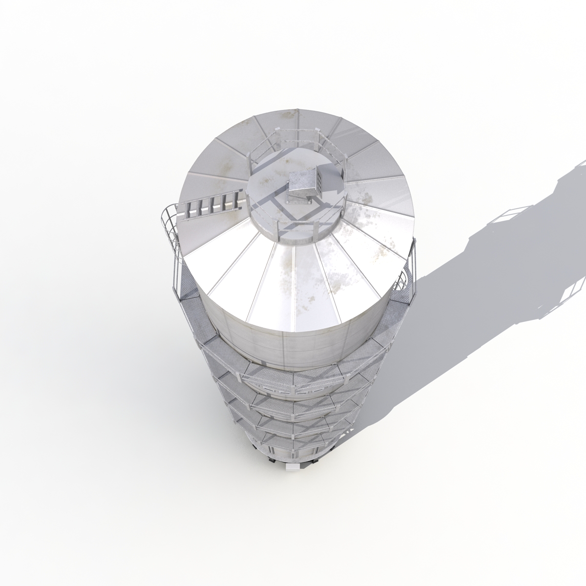 Industrial Tower Grain Dryers 3D model