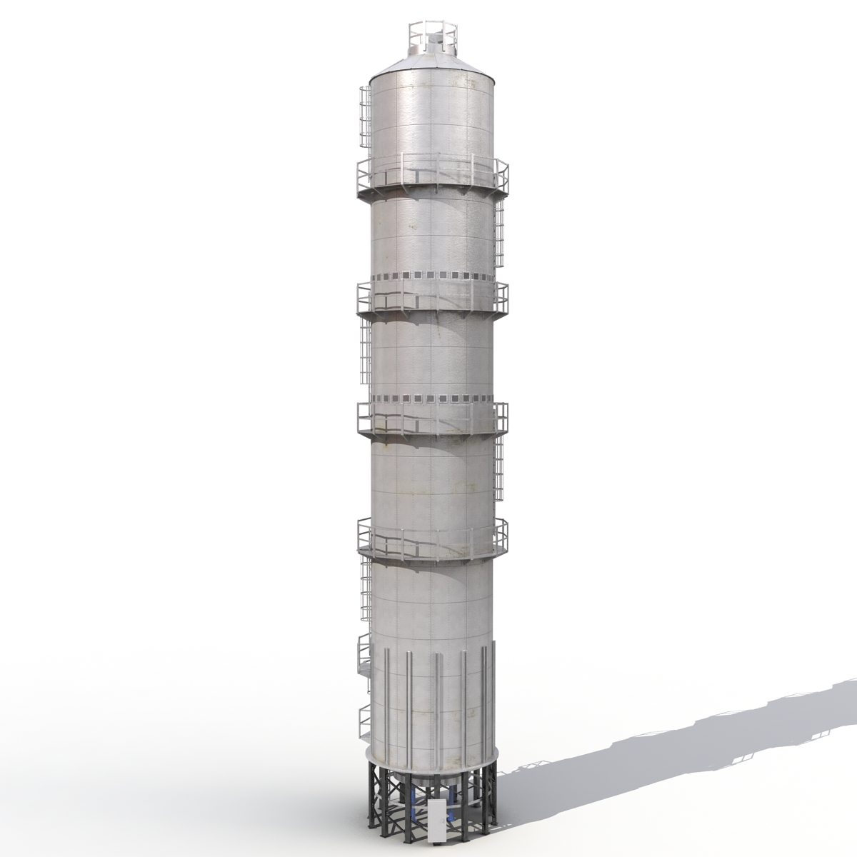 Industrial Tower Grain Dryers 3D model