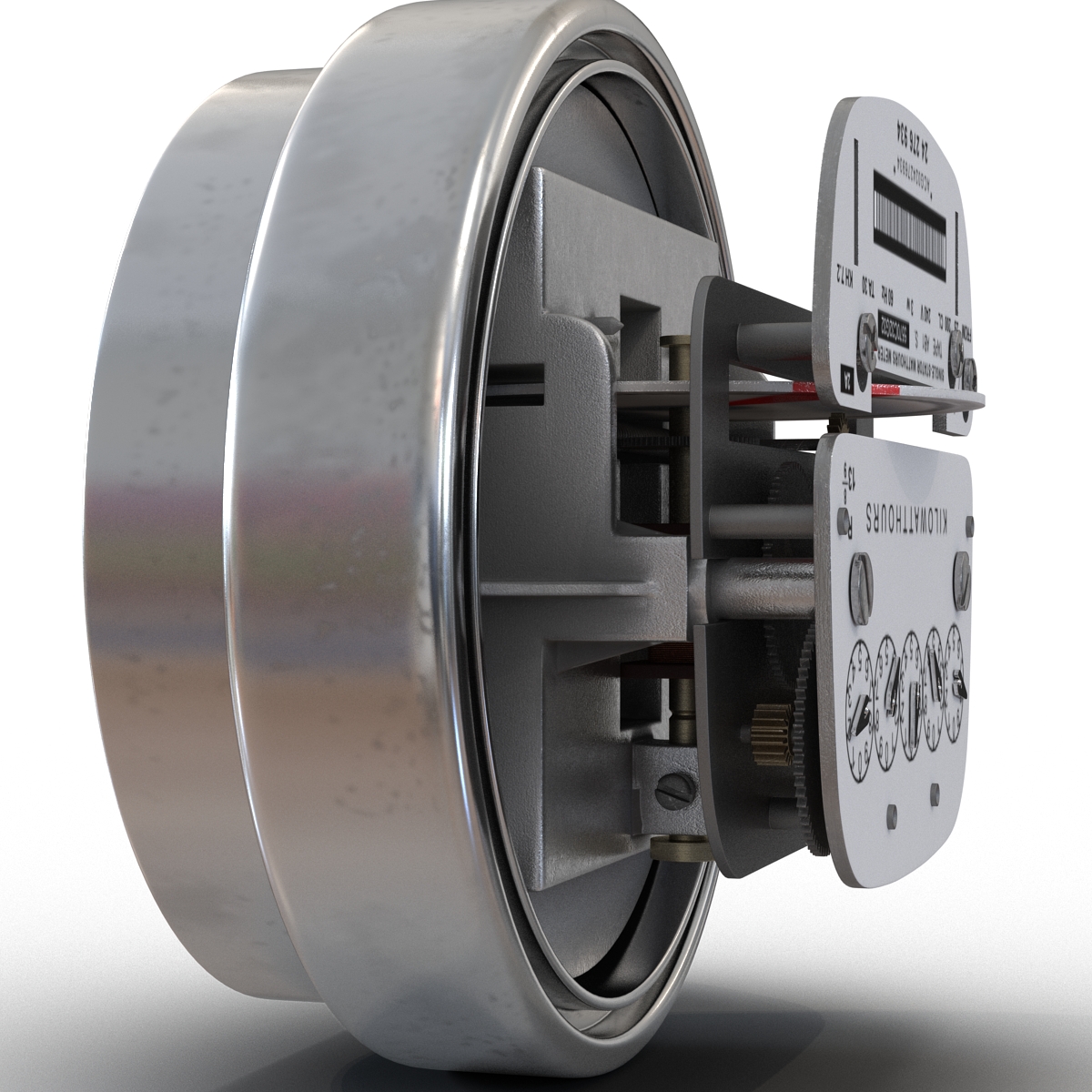 Analog Electricity Meter 3D model