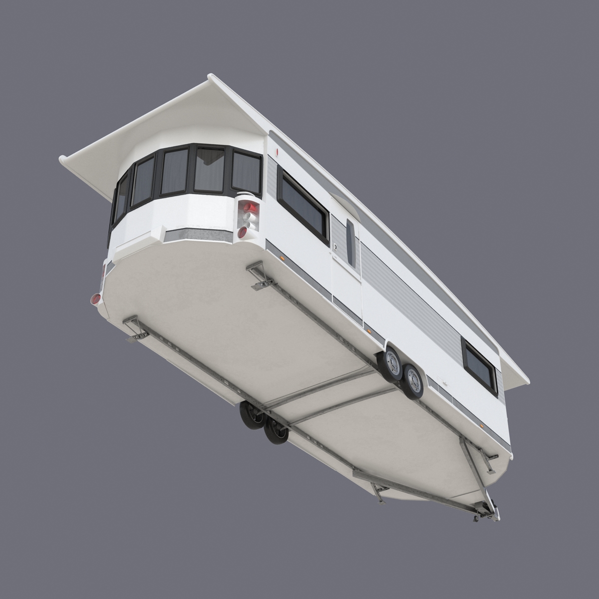 Hobby Caravan Landhaus Rigged 3D model