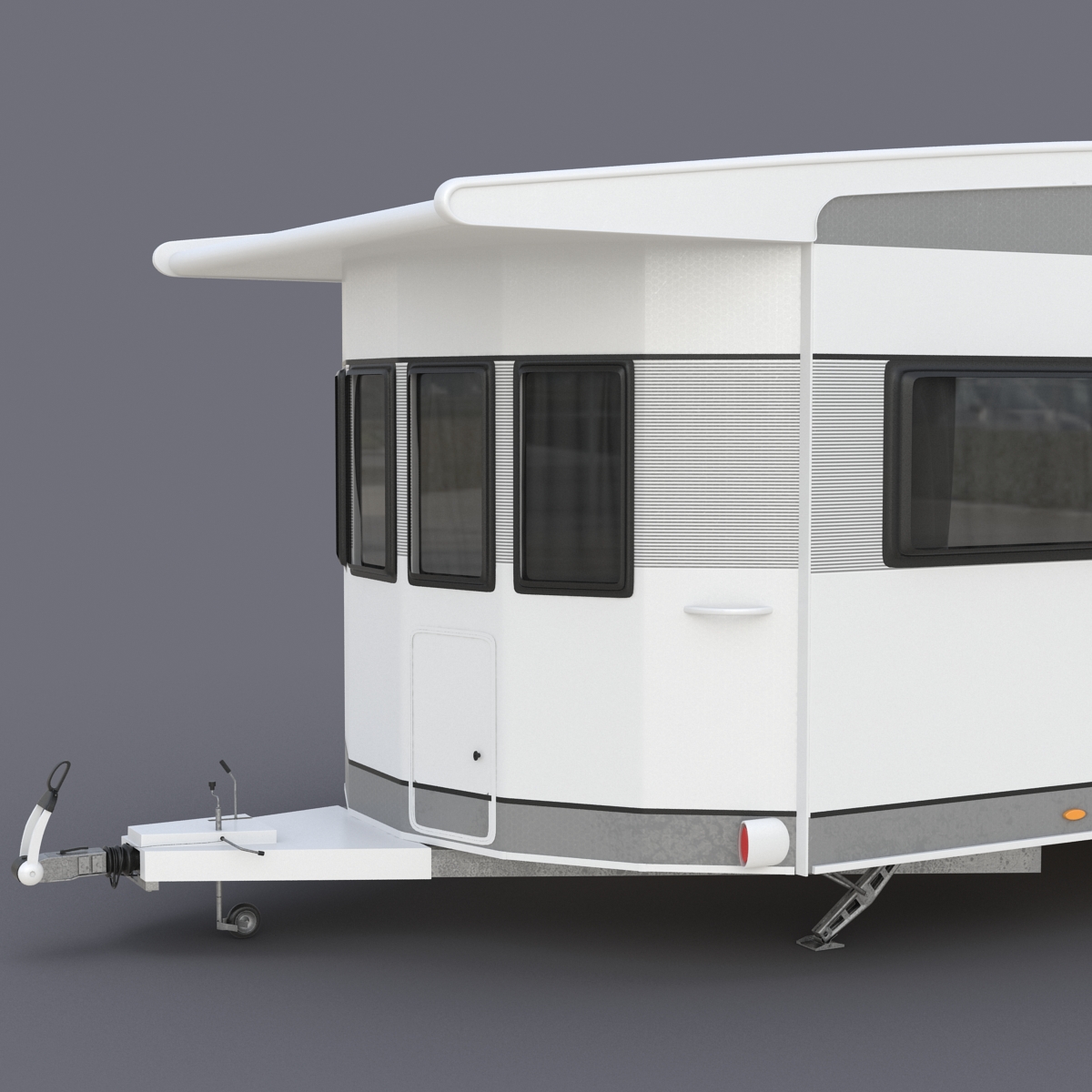 Hobby Caravan Landhaus Rigged 3D model