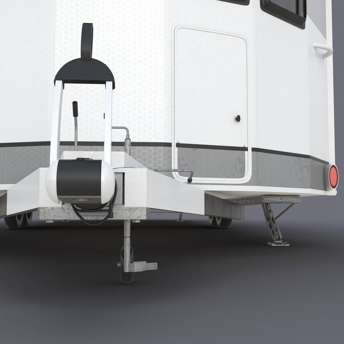 Hobby Caravan Landhaus Rigged 3D model