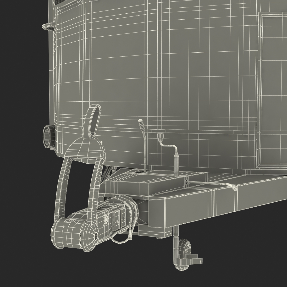 Hobby Caravan Landhaus Rigged 3D model