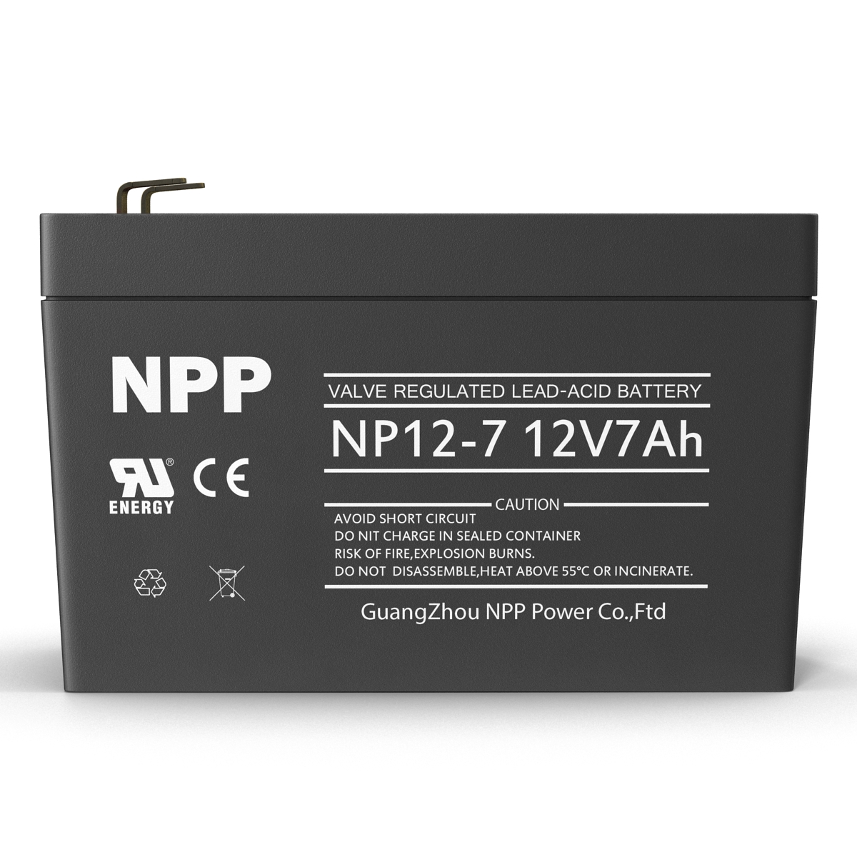 3D model 12 Volt Battery