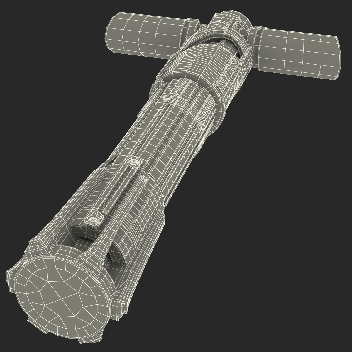 Kylo Ren Lightsaber Used 3D model