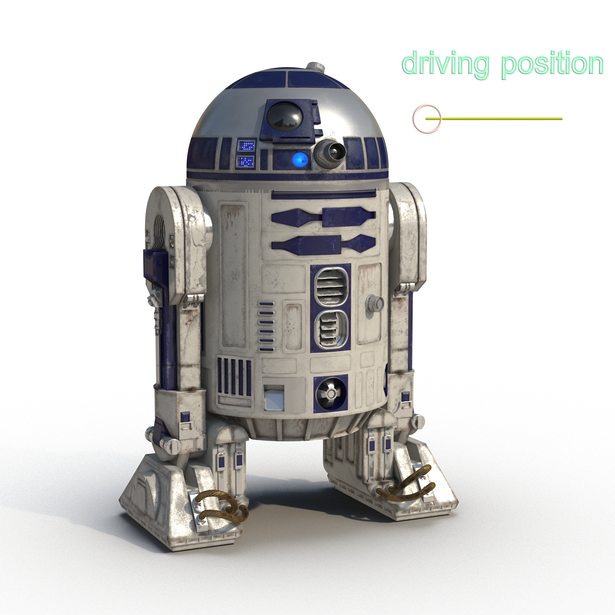 R2 D2 Rigged 3D