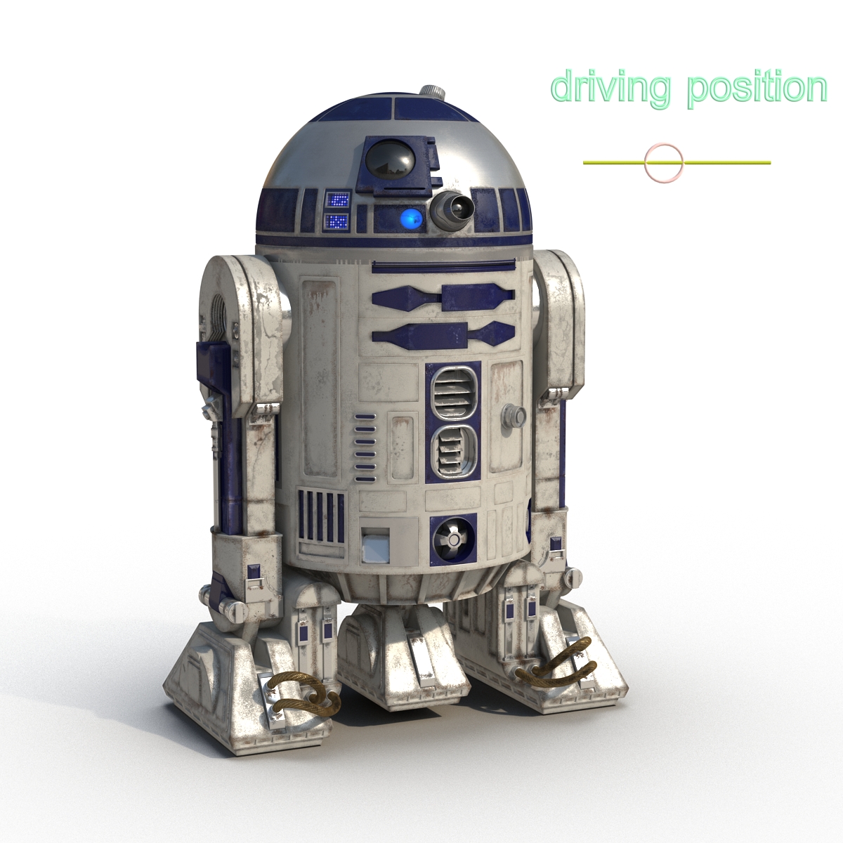 R2 D2 Rigged 3D