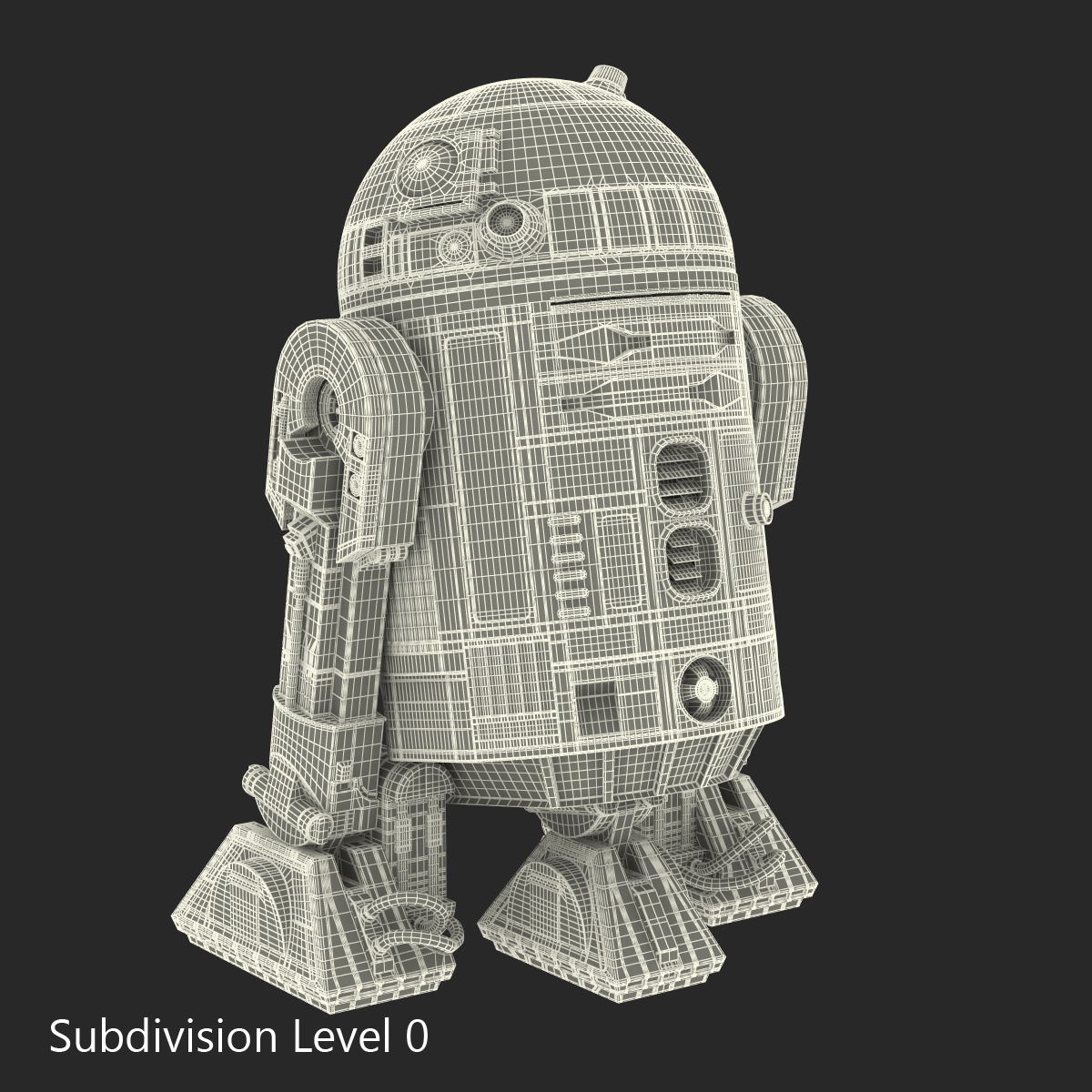 R2 D2 Rigged 3D