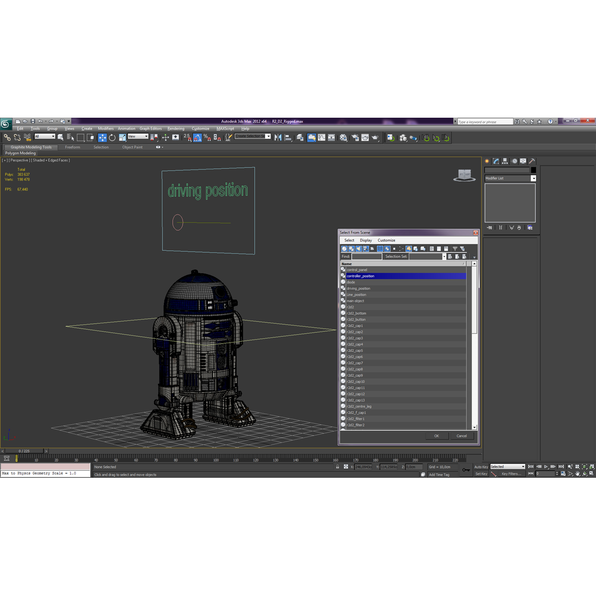 R2 D2 Rigged 3D