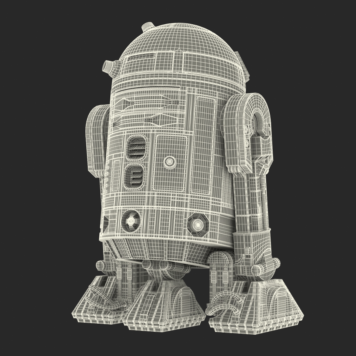 R2 D2 Rigged 3D