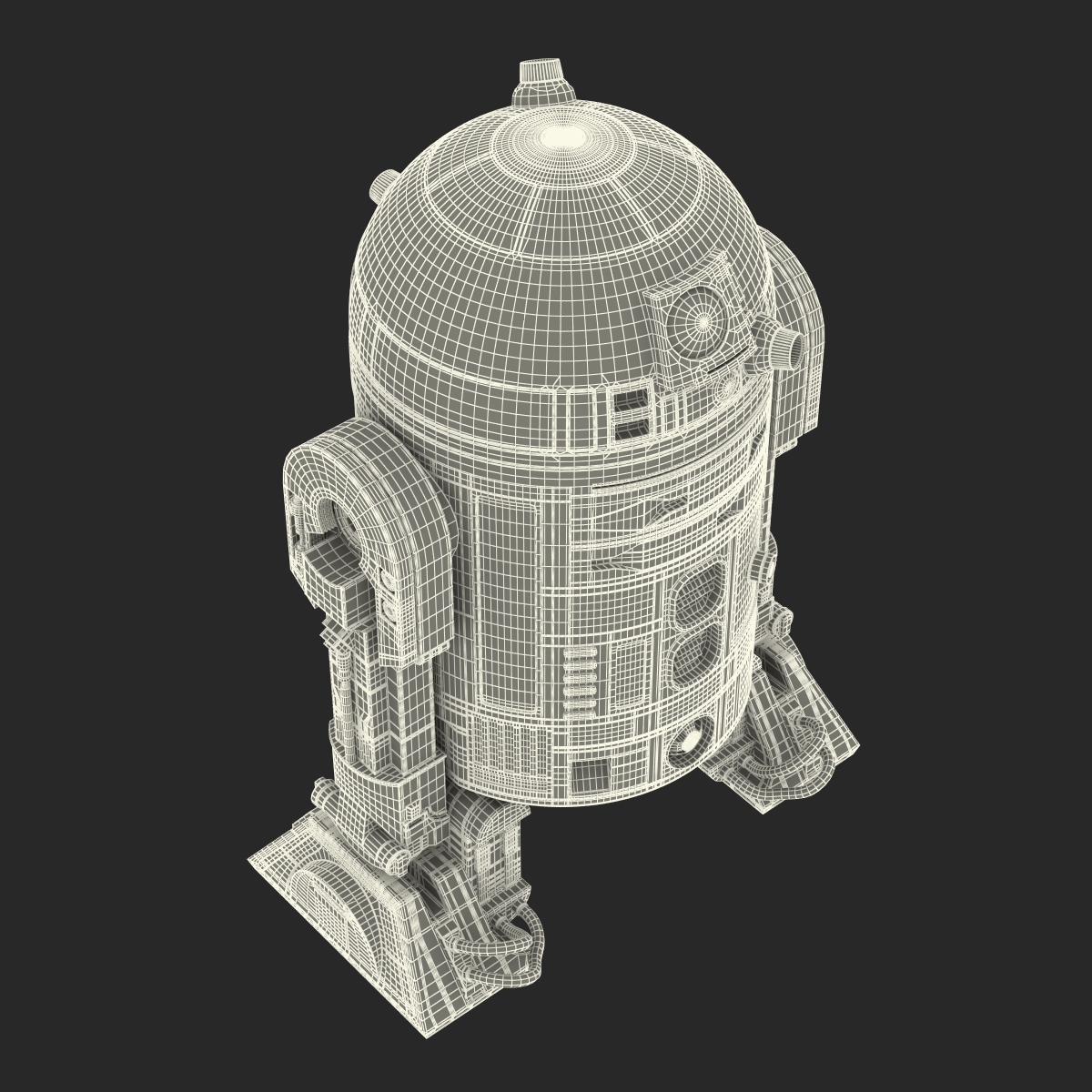 R2 D2 Rigged 3D